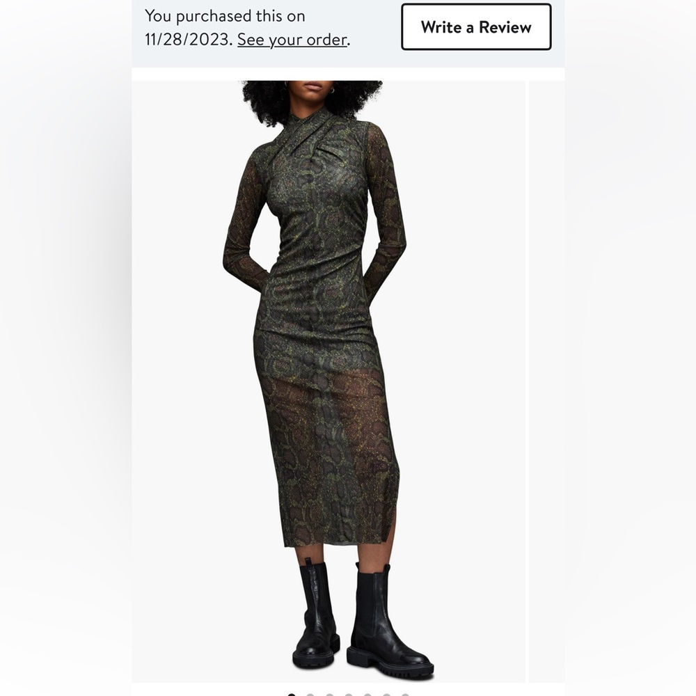 AllSaints Tia Tamara Dress size 10